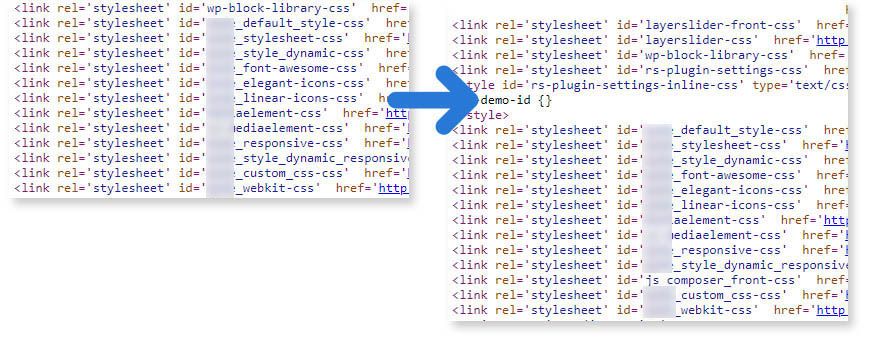bloated WordPress themes showing loaded stylesheets